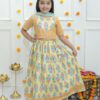 35 Kamee Girls Yellow Lehenga & Choli – Pure Cotton Traditional Outfit